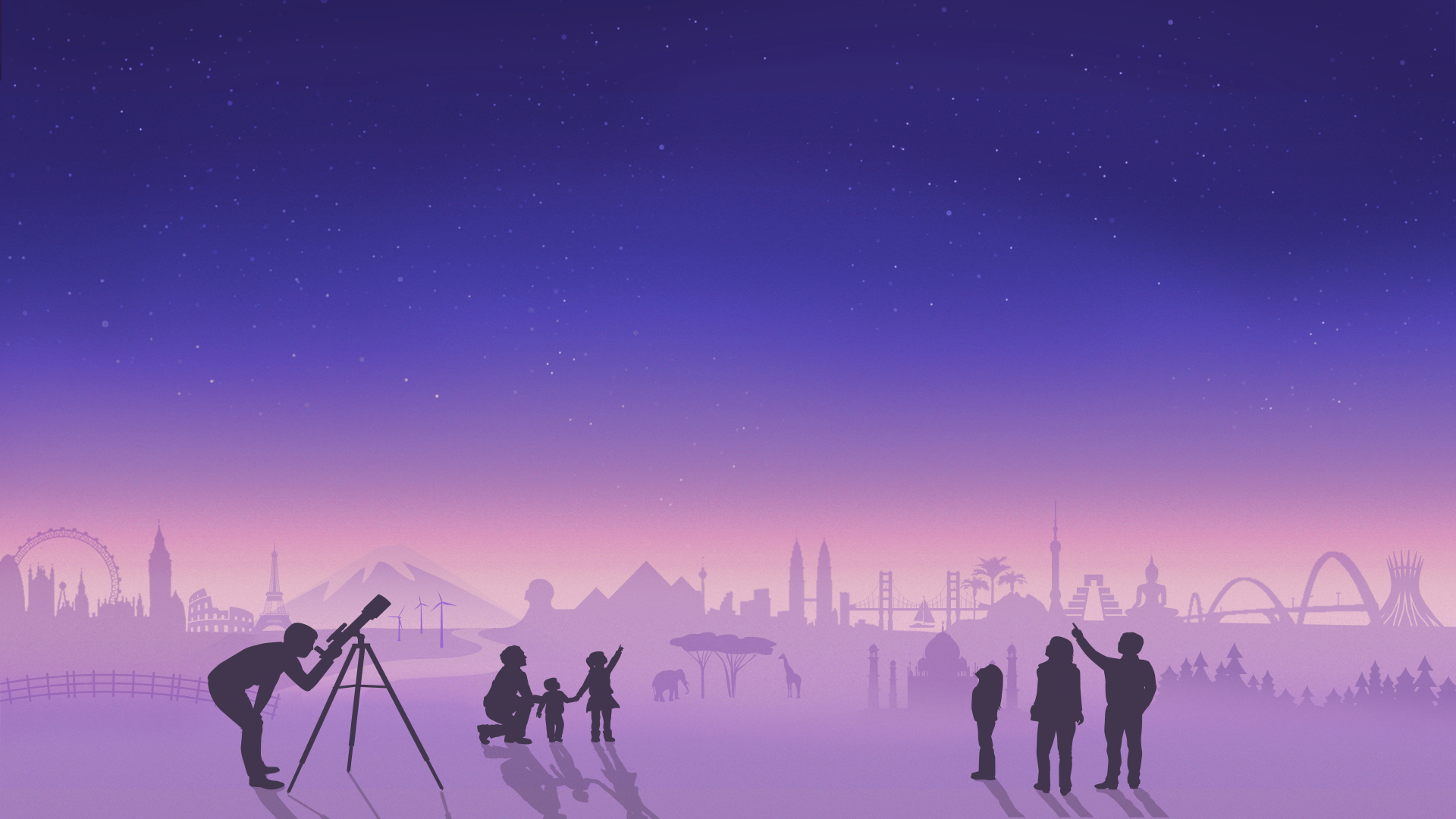 Moon and stars representing the evening reflection and close-of-day awareness practice